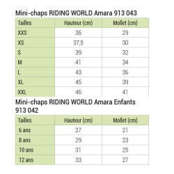 mini chaps amara riding world