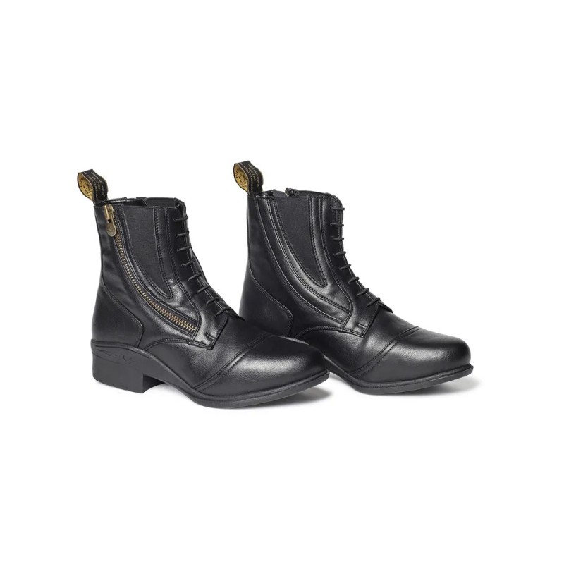 boots veganza noir side zip paddock mountain horse