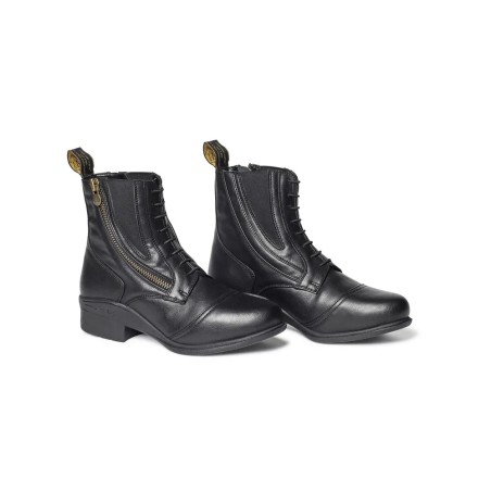 boots veganza noir side zip paddock mountain horse